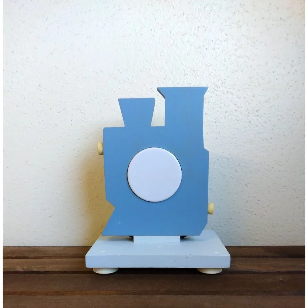 'Wish Upon a Star' Vintage Doodles Train Desk Clock for Nursery